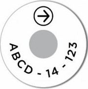 Cattle birth tag showing NAIT location number or dairy participant code, the year, and the animal's sequence number