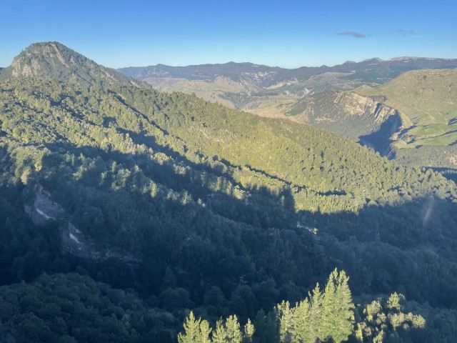 Aerial view of mountains.