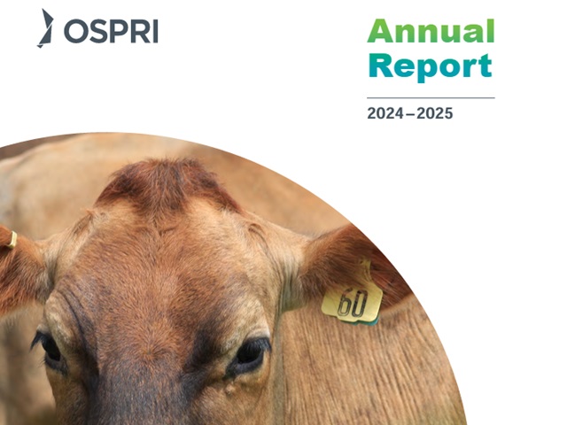 Cover of OSPRI annual report 2024-2025