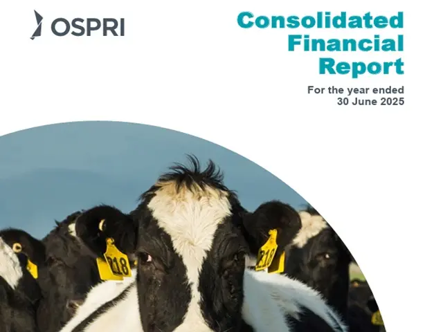 Cover of OSPRI consolidated financial report 2024-2025