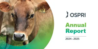 Cover photo for OSPRI Annual Report 2023-2024