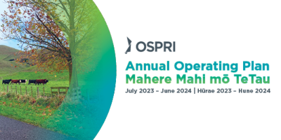 Cover of OSPRI Annual Operating Plan 2023-24