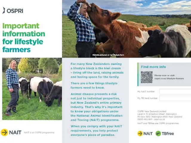 Cover of lifestyle farmers Brochure