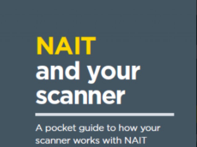 Cover of pocket guide 'NAIT and your scanner'
