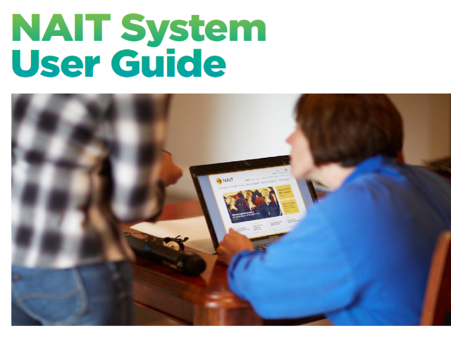 Cover of NAIT system user guide