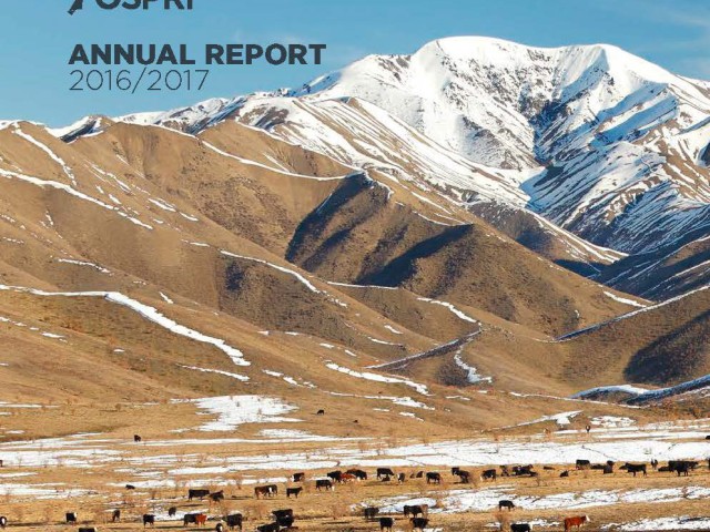 OSPRI Annual Report 2016-2017 cover