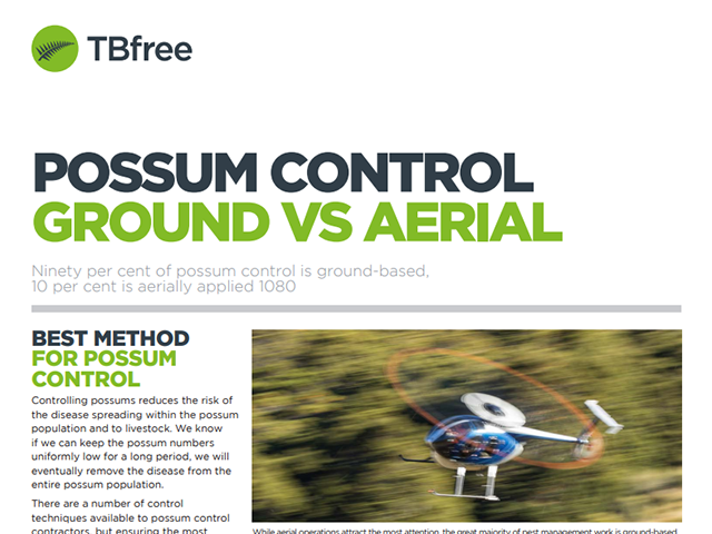 Fcatsheet cover 'possum control ground vs aerial'